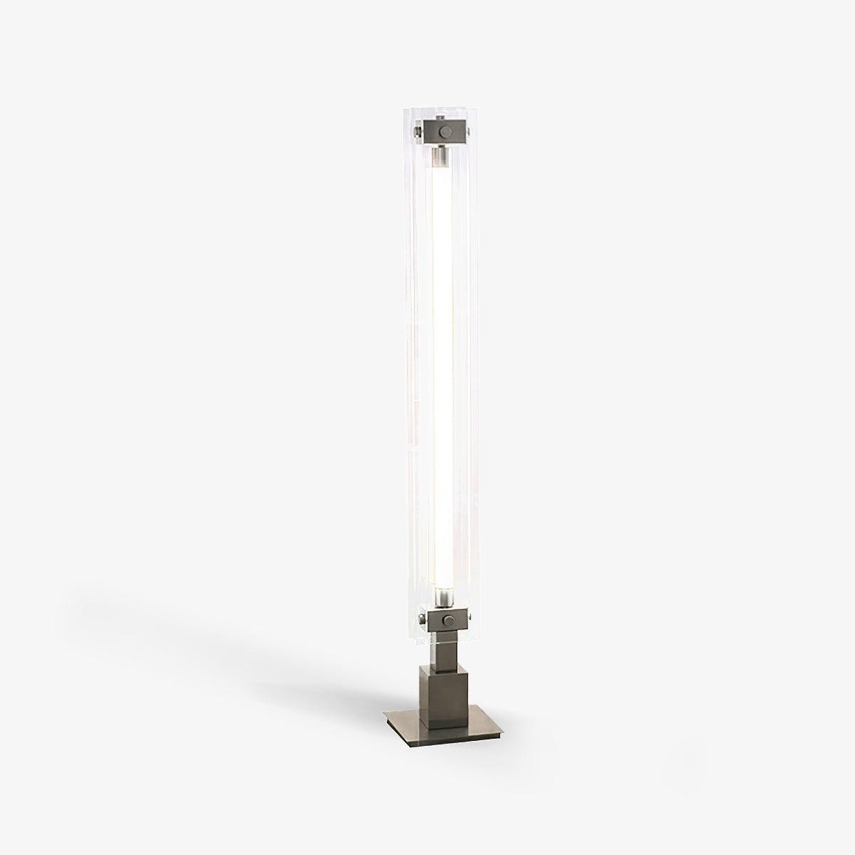 Minimalistische glazen vloerlamp in industriële stijl HL968