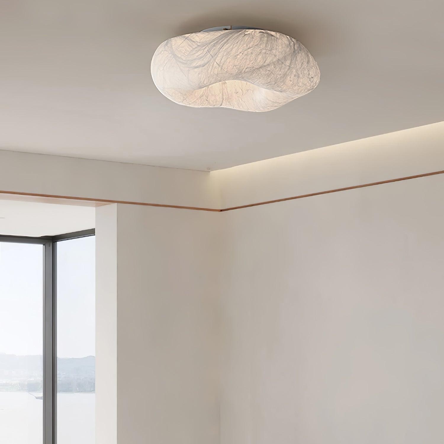 Moderne eenvoudige zijden LED-plafondlamp voor de woonkamer HL920