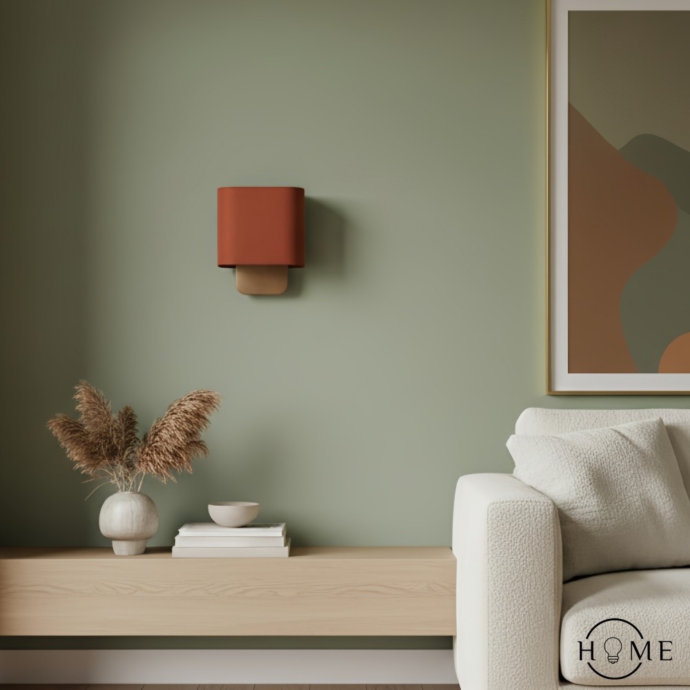 Nolvara Moderne Wandlamp met Stoffen Kap - Minimalistische Metalen Armatuur voor Slaapkamer en Hal HL2258