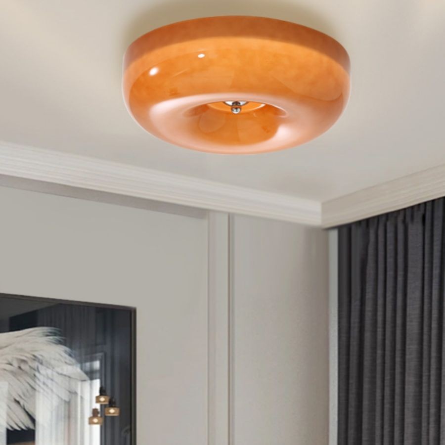 Art Deco Crème Pudding Plafondlamp HL203