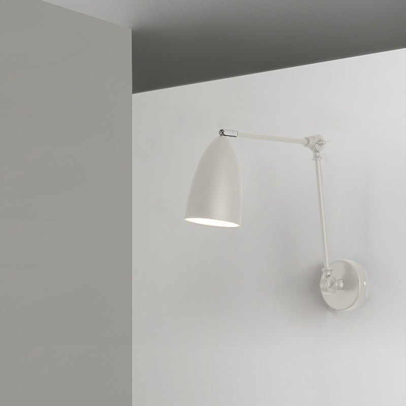 Moderne industriële intrekbare draaibare wandlamp met schommelarm van ijzer HL1108
