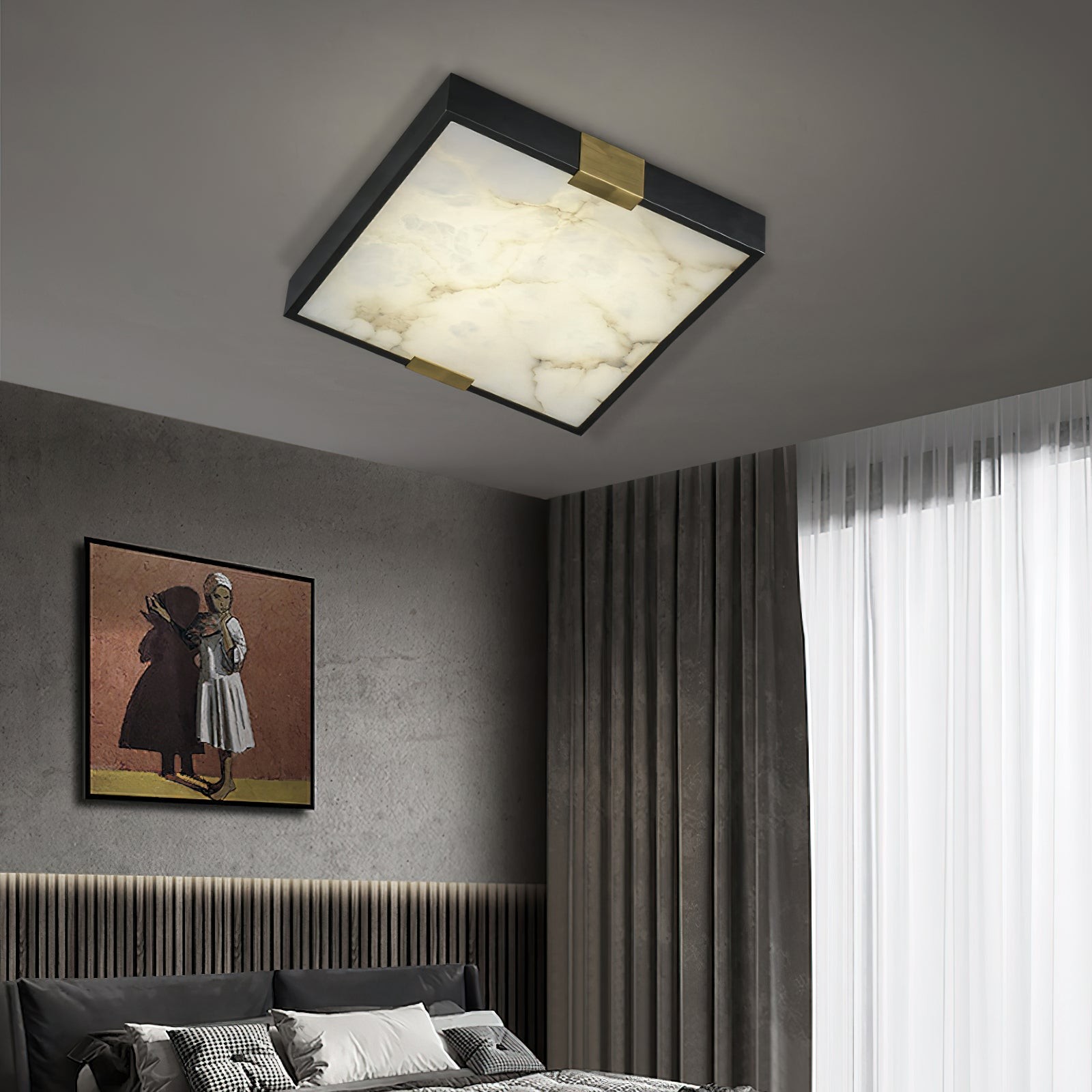 Lucien Alabaster Plafondlamp HL2985