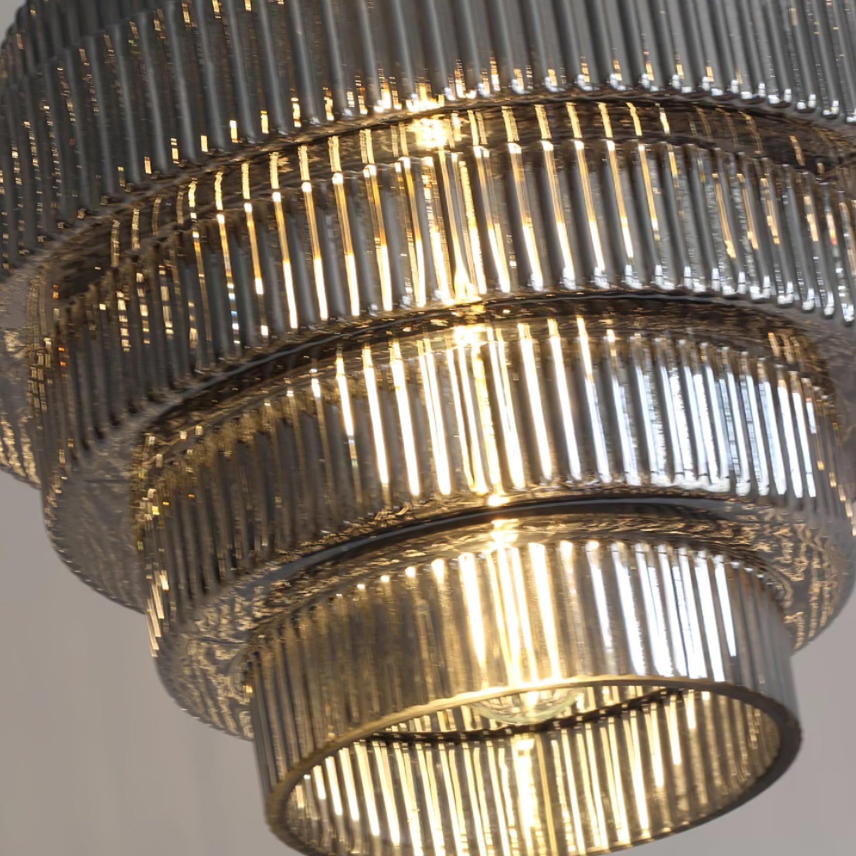 Moderne Creatieve Hanglamp van Geplooid Glas - Flesvormige Hanglamp voor de Eetkamer HL615