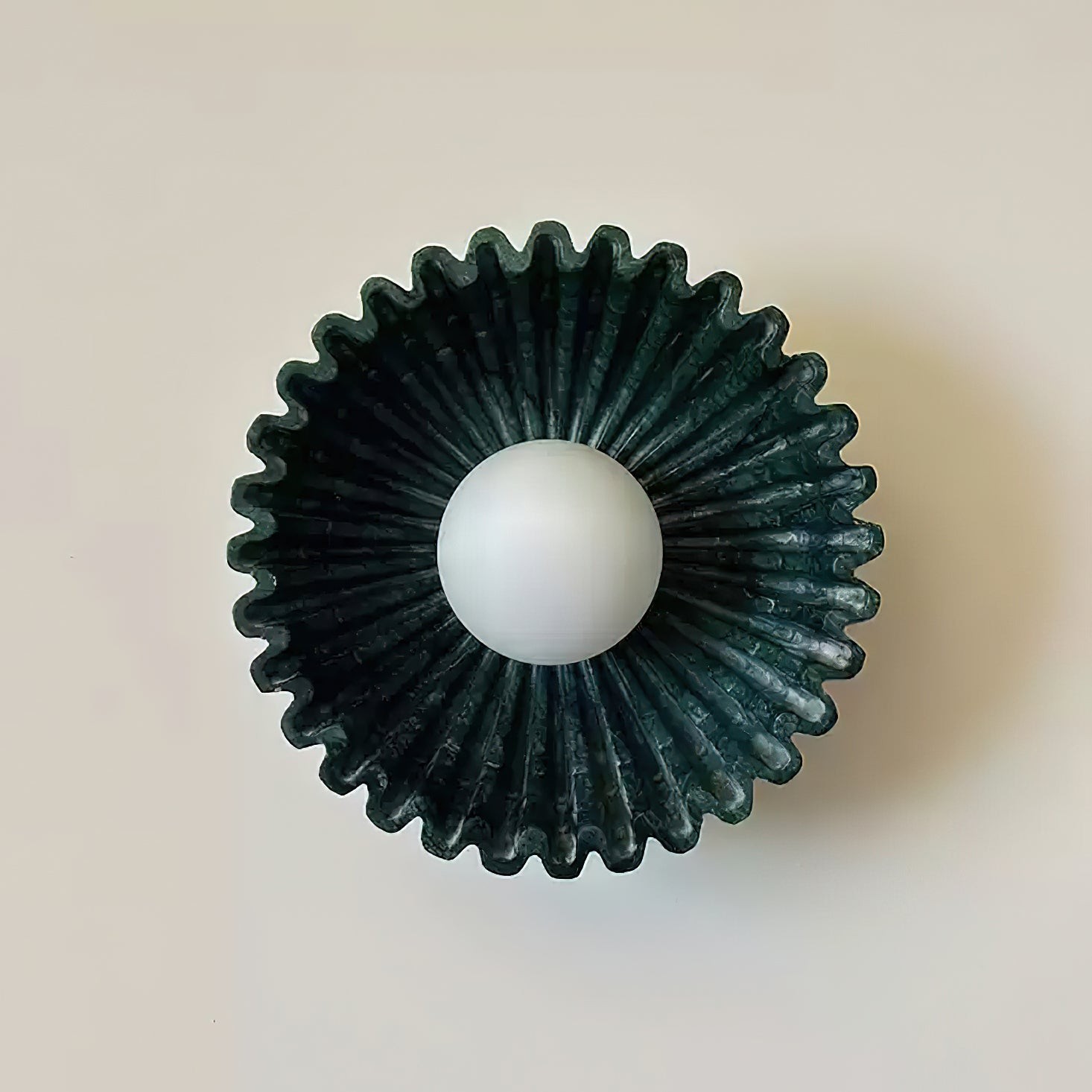 Kunststof lampenkap keramische bloem wandlamp HL375