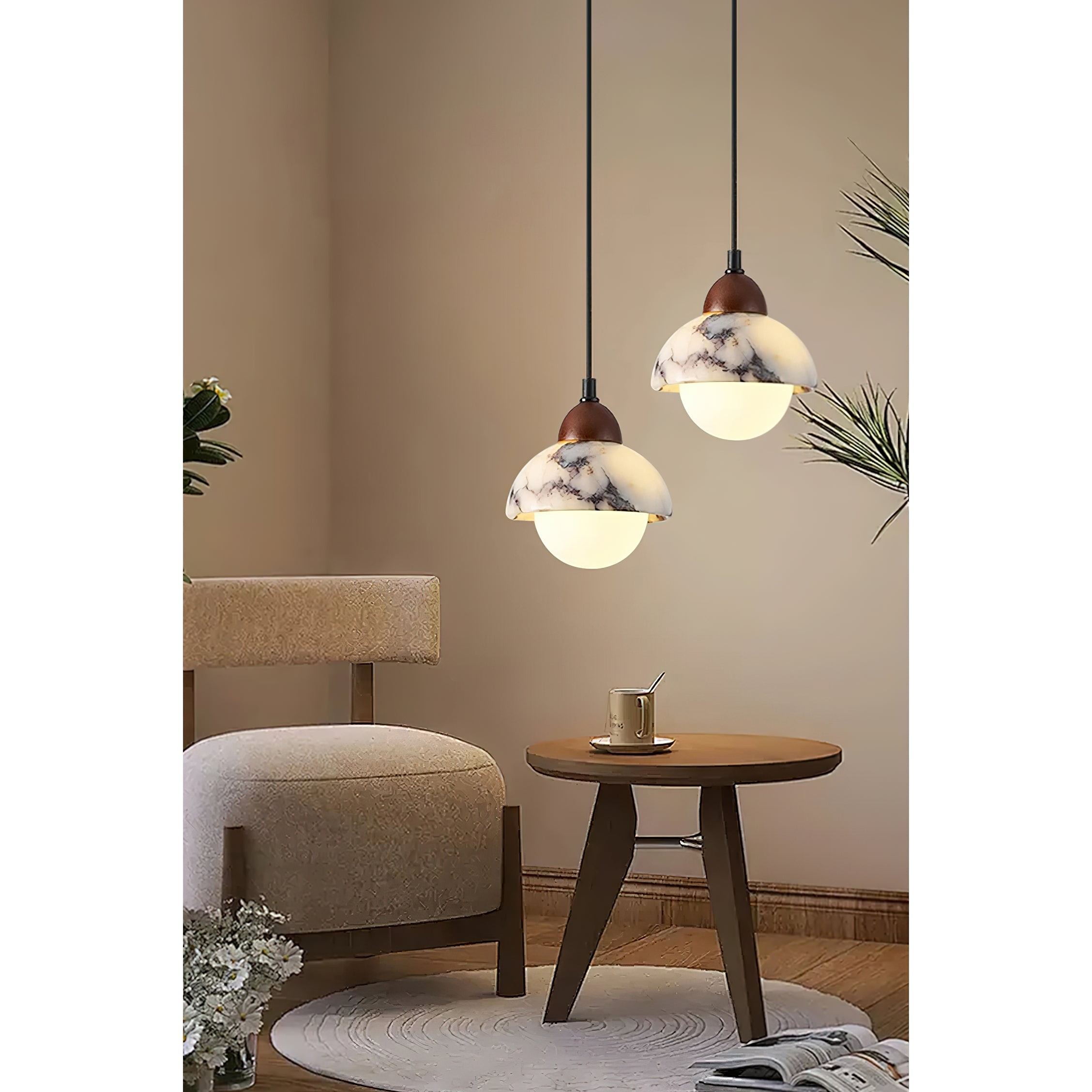 Polaris marmeren hanglamp HL3205