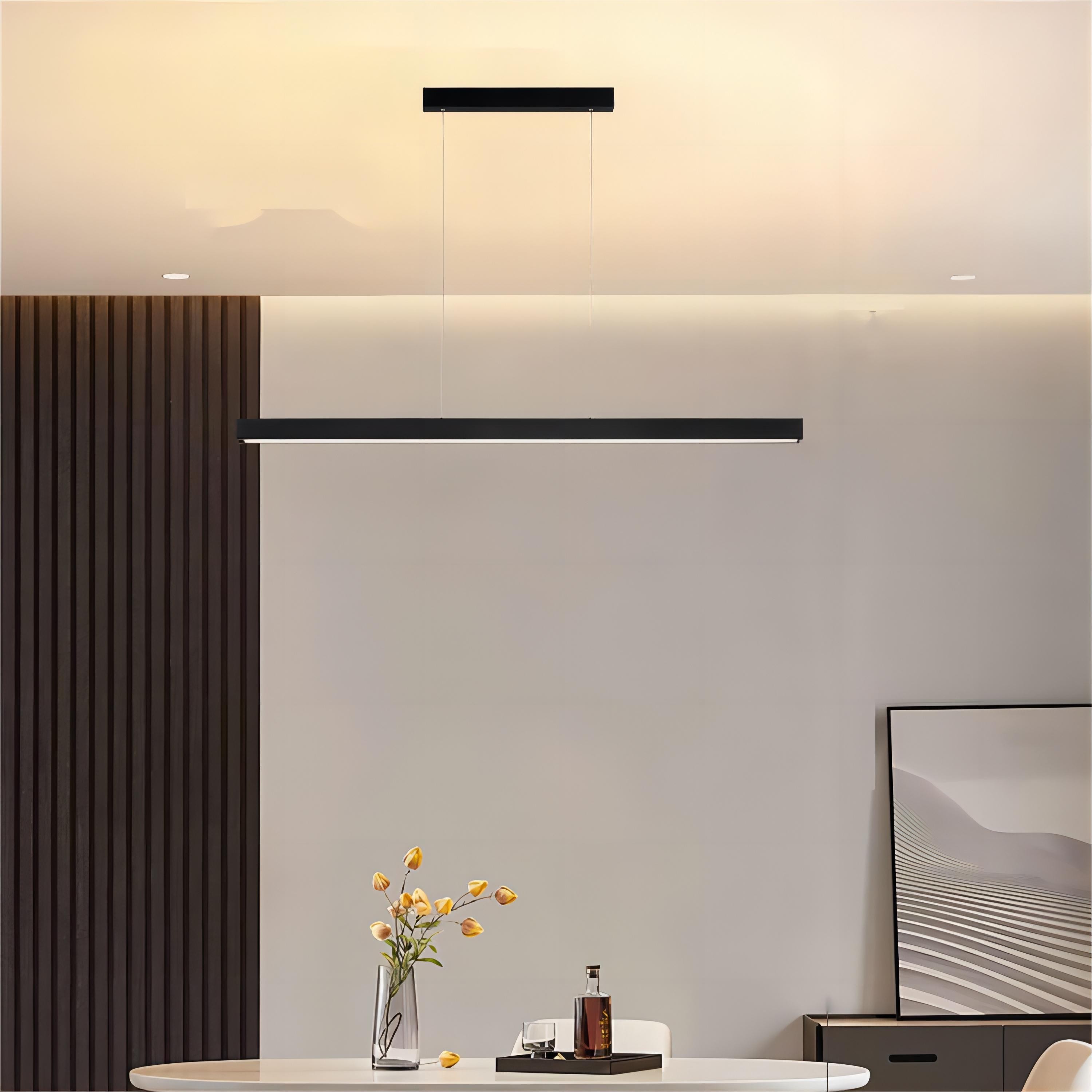 Industriële Metalen LED Horizontale Lineaire Kroonluchter HL99