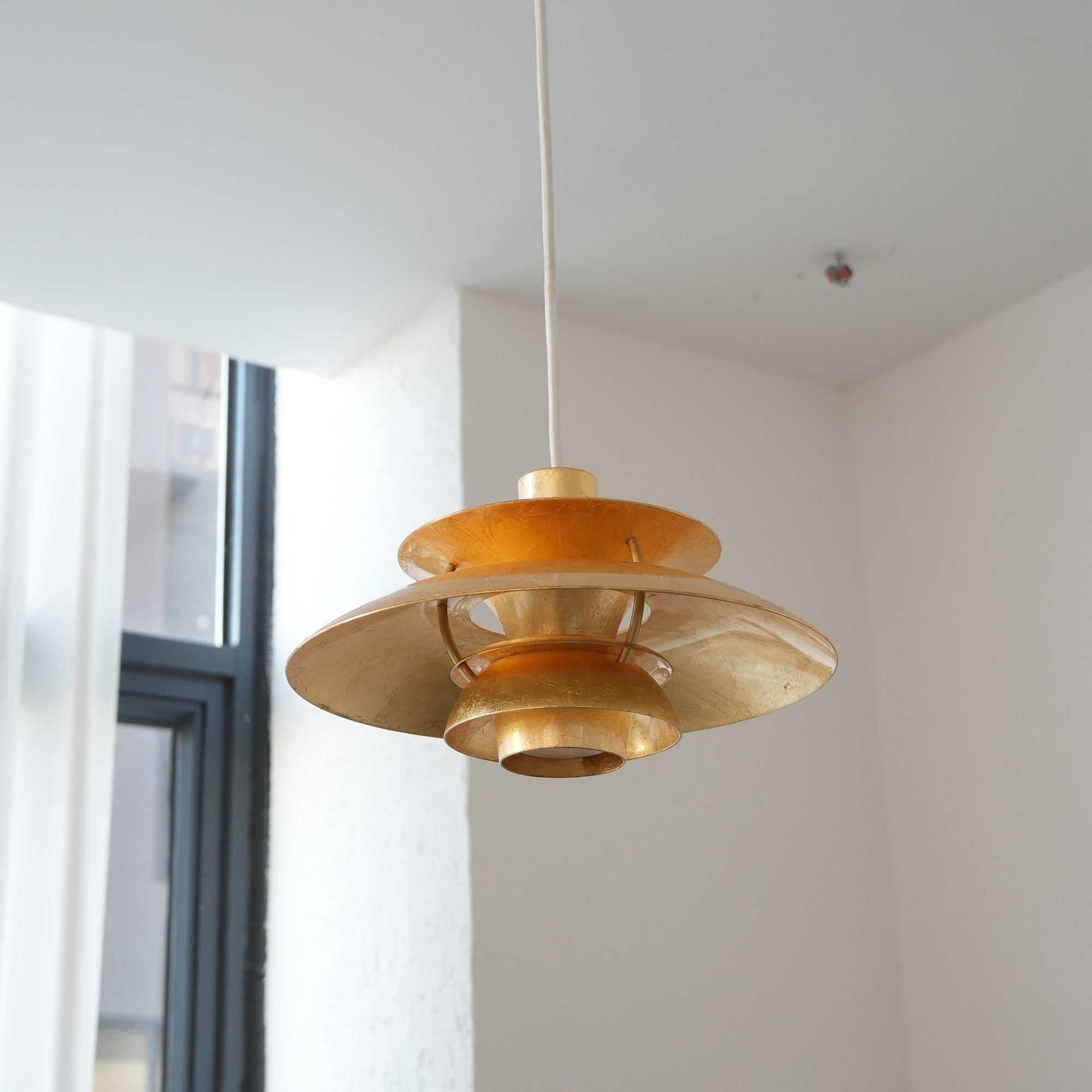 Hanglamp HL3315 met gouden folie