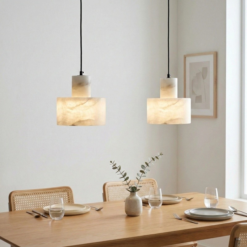 Cylorion Alabaster hanglamp - Moderne minimalistische hanglamp voor de eetkamer HL2498