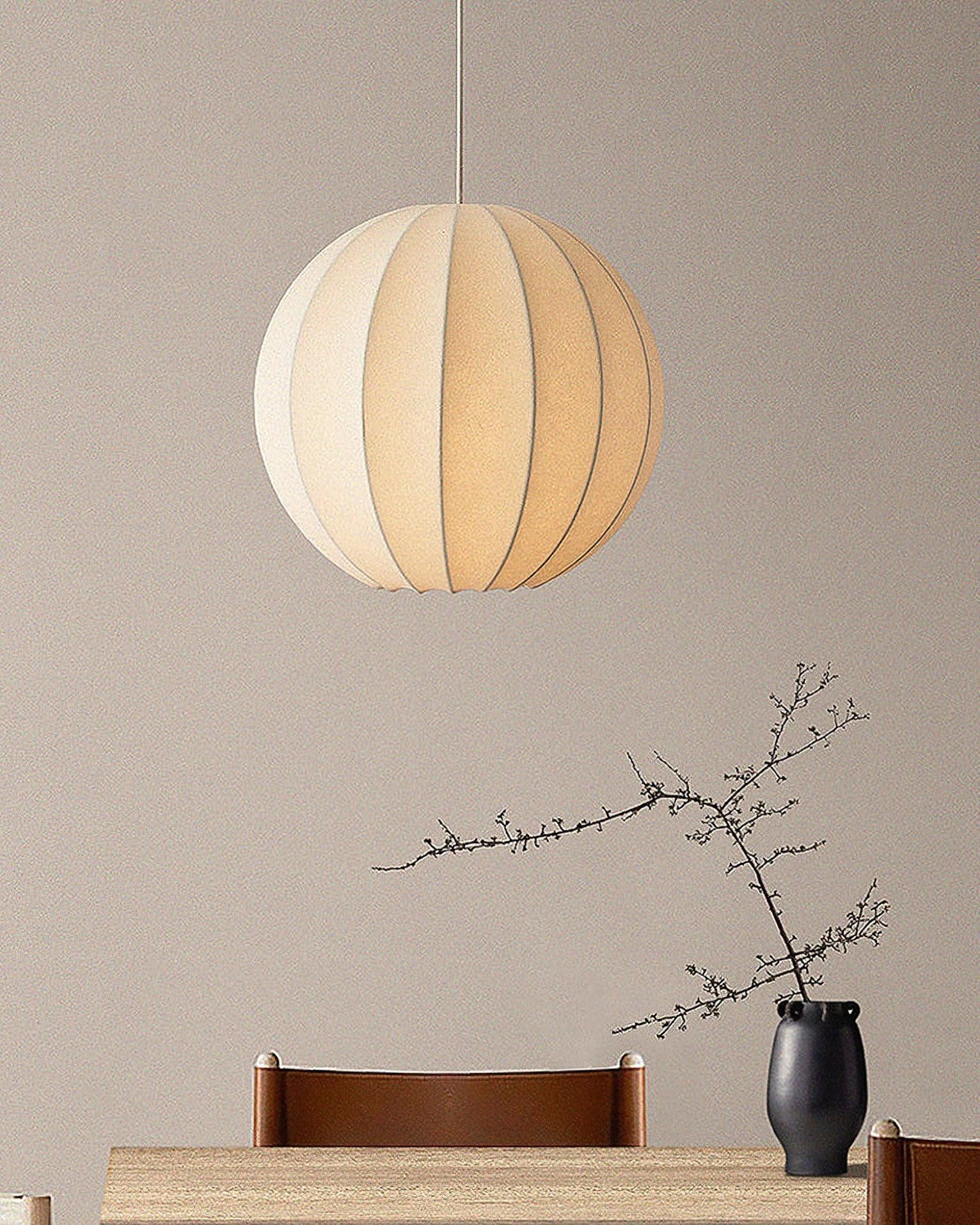 Creatieve Japanse minimalistische zijden hanglamp voor restaurant HL564