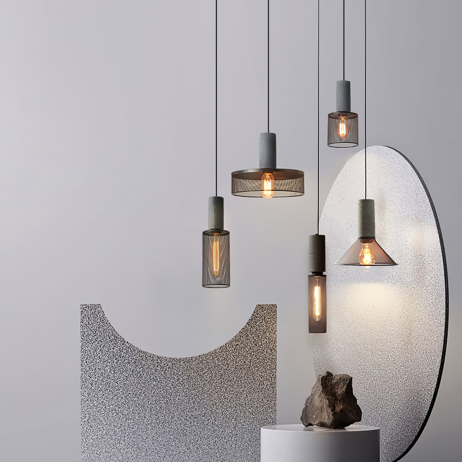 Cement Mesh Hanglamp HL503