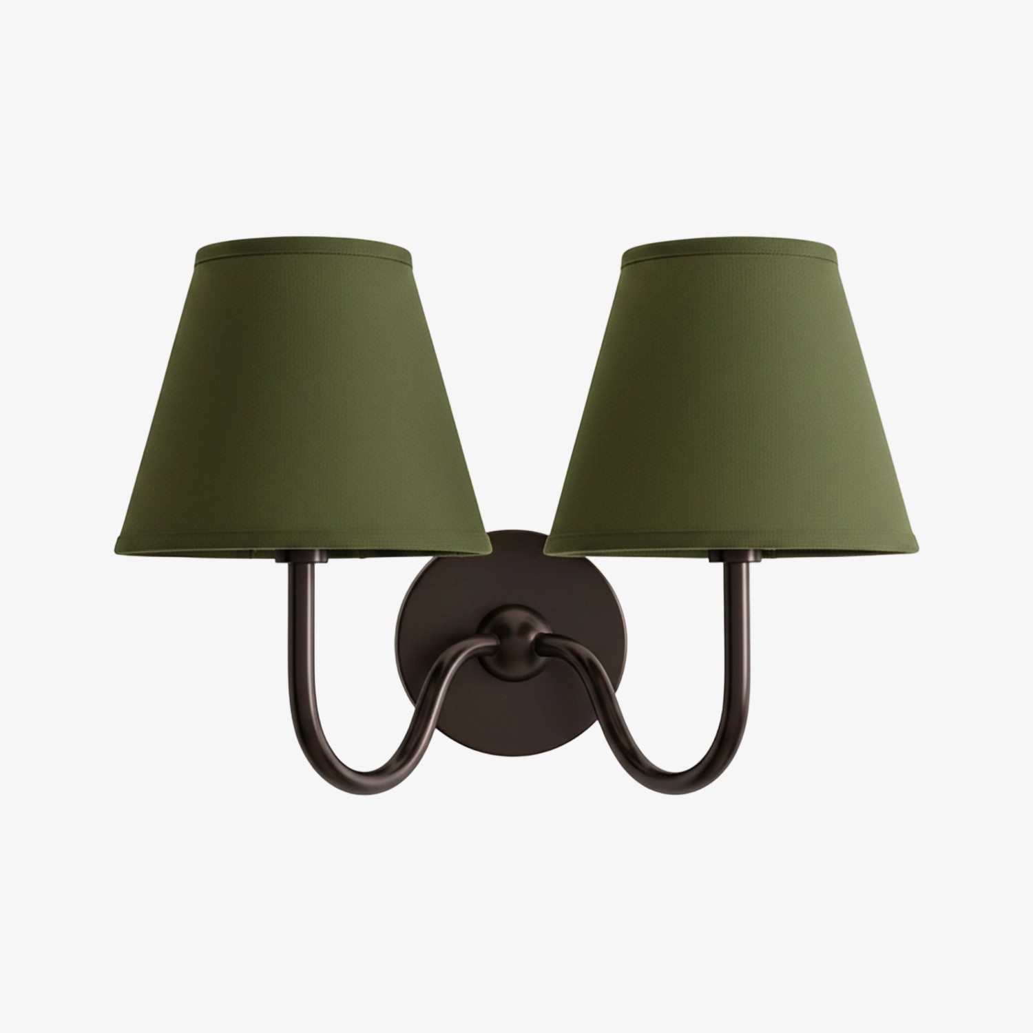 Luvora Vintage Wandlamp met Linnen Kap - Moderne Metalen Wandverlichting HL1594