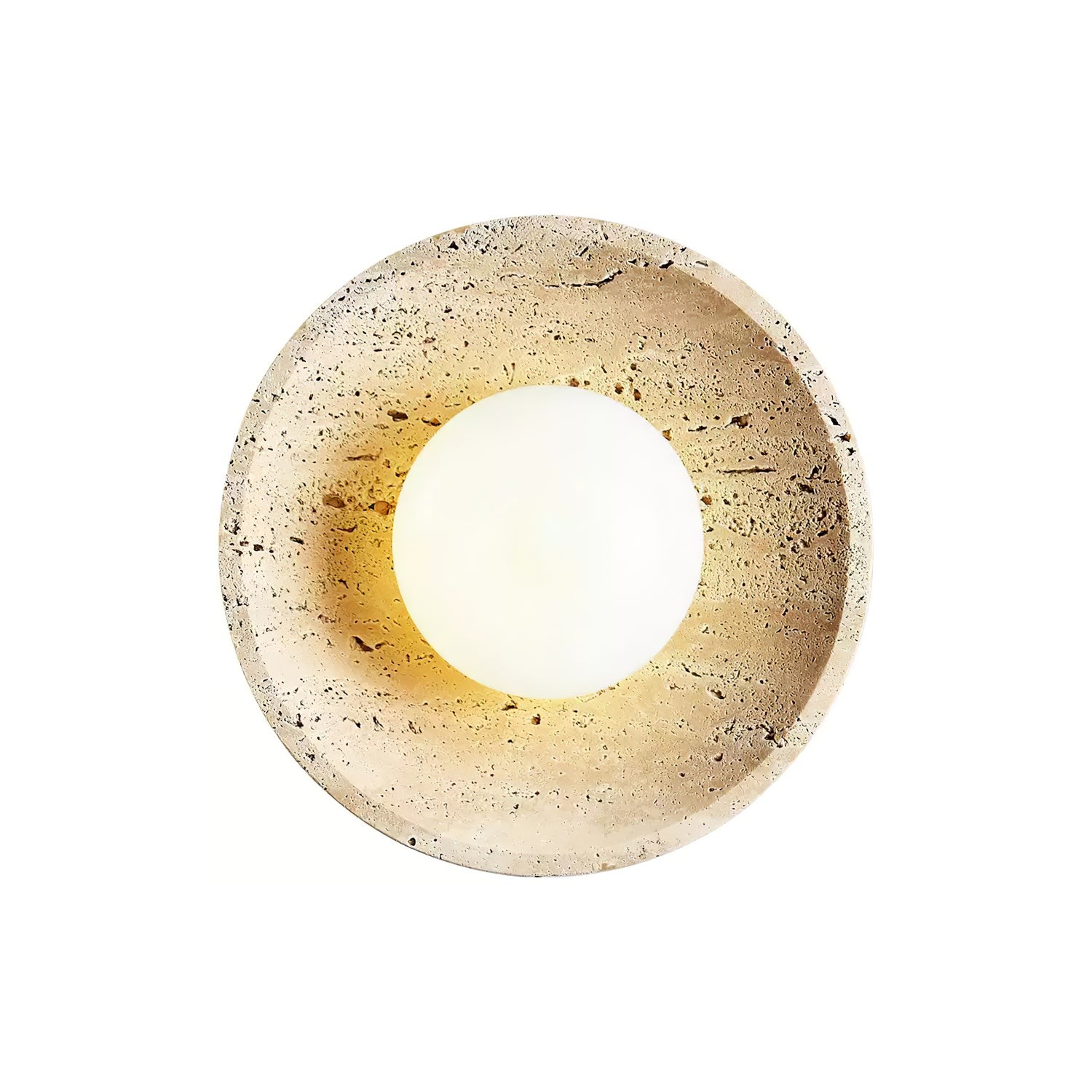 Retro Wabi Sabi Travertine Lunar Eclipse Wandlamp HL938