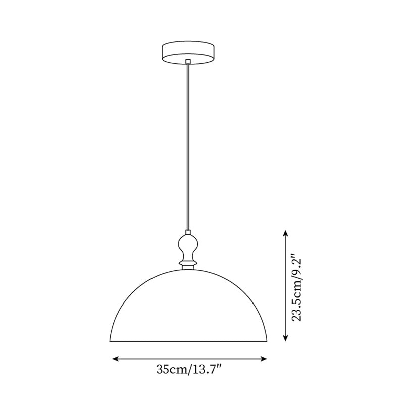 Moderne koepelvormige hanglamp voor keuken HL450
