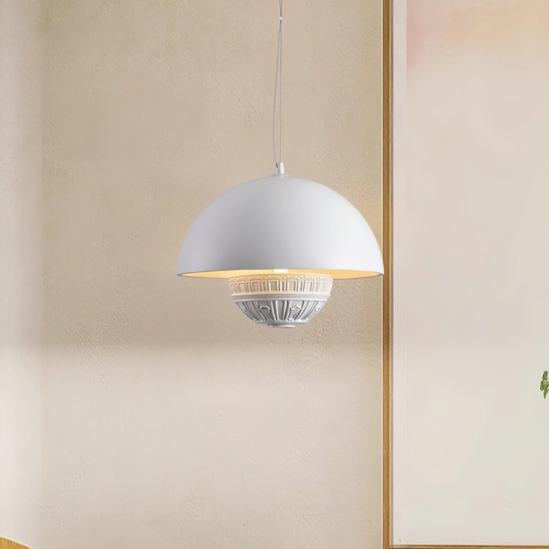 Halfronde metalen hanglamp HL658