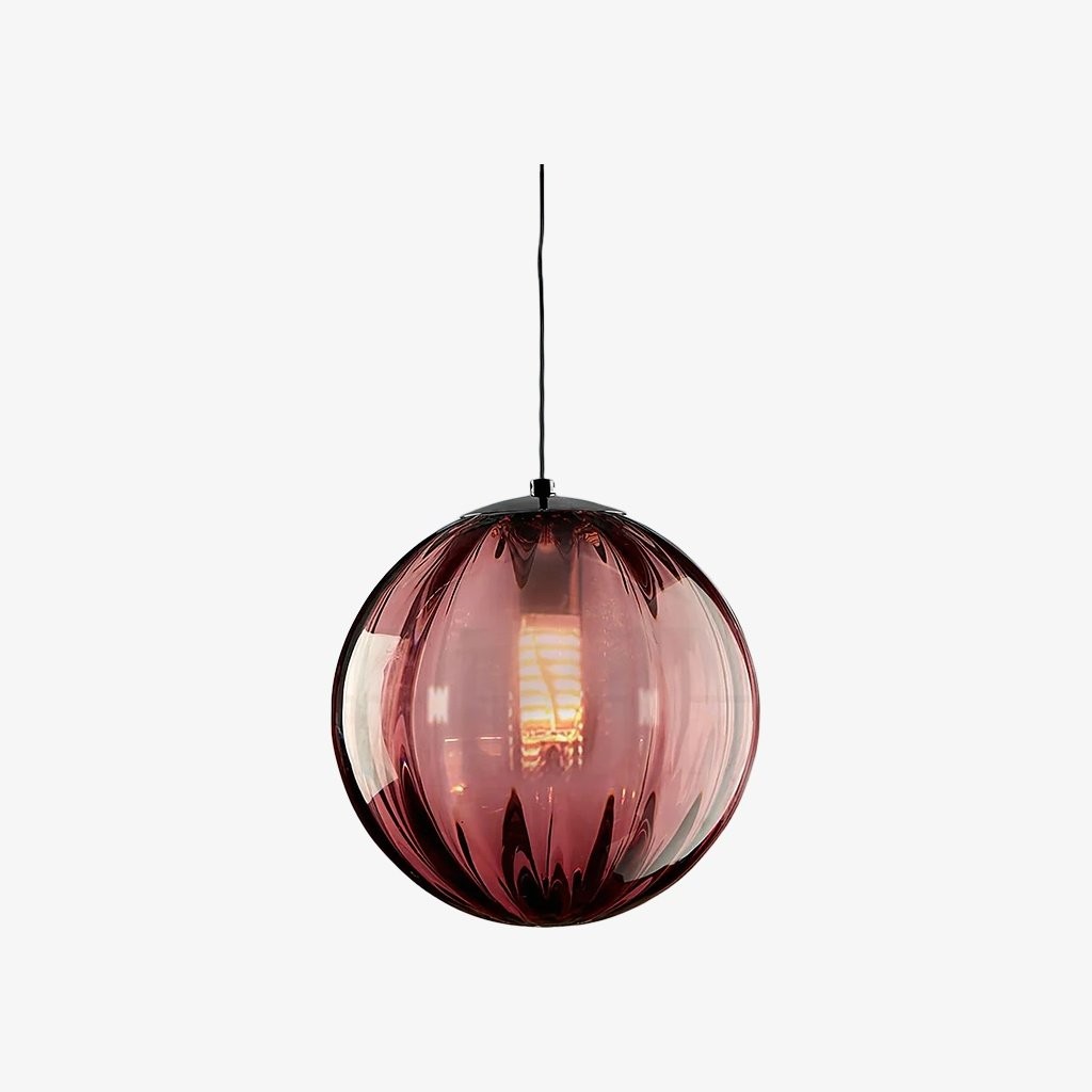 Lunorie hanglamp met glazen bol van ijzer en metaal – een stijlvolle, verstelbare hanglamp voor eetkamers HL2351
