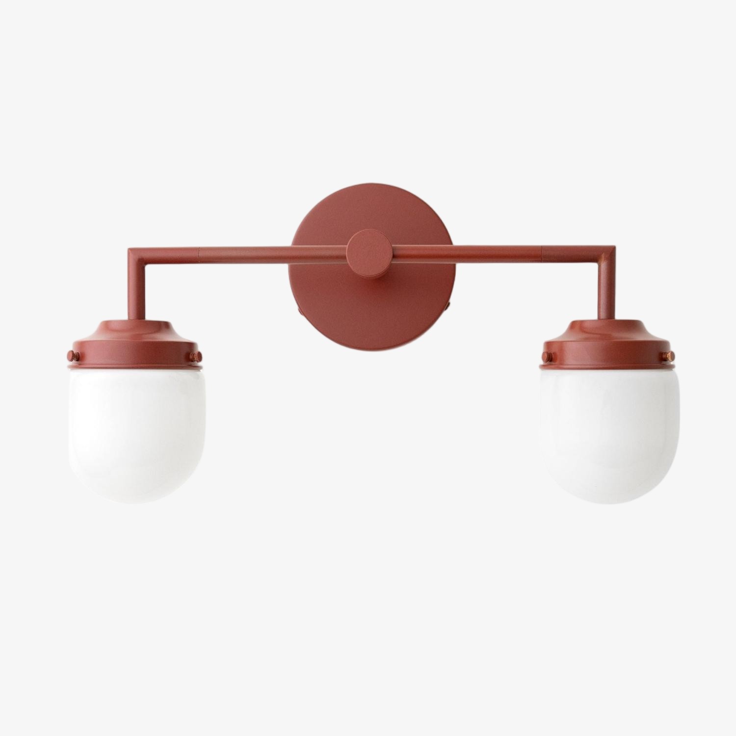 Opaalglas dubbele wastafellamp - Vintage stijl badkamer dubbele wandverlichting HL1665