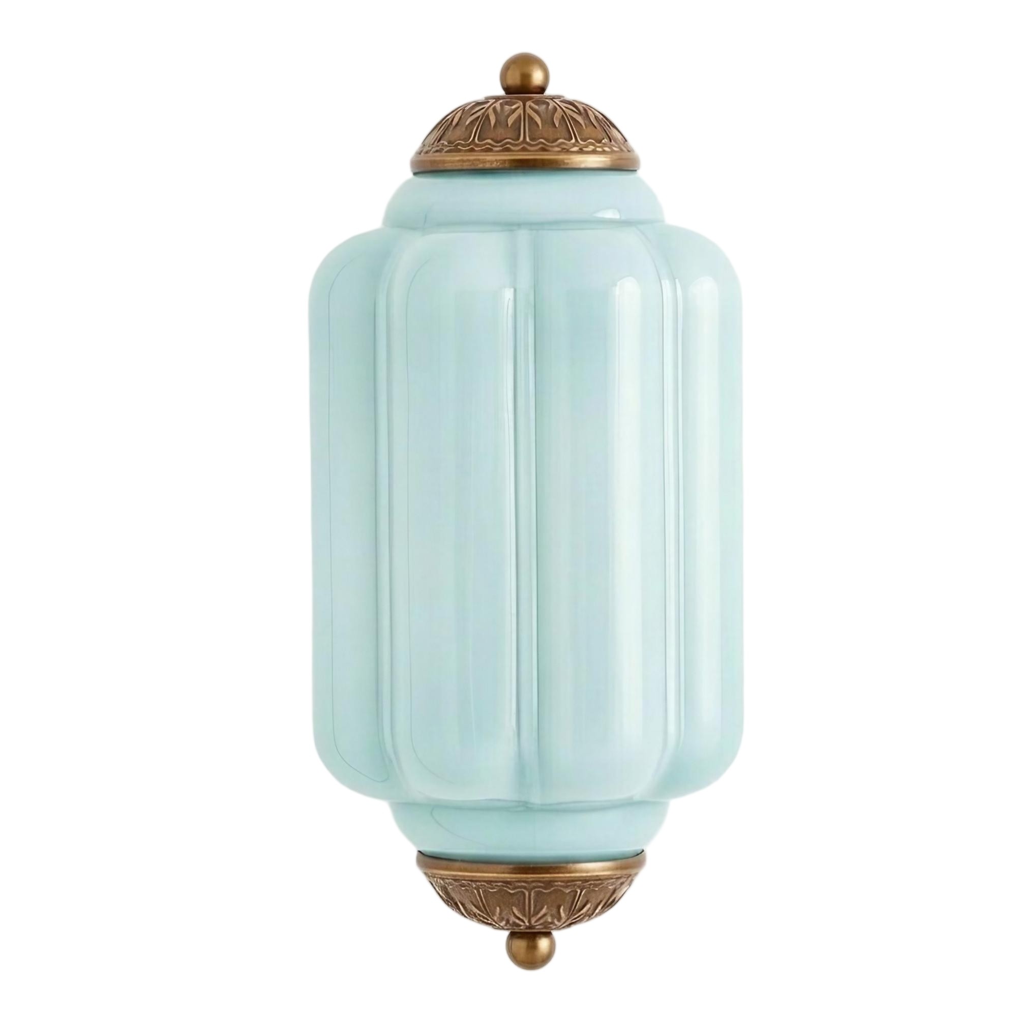 Eloise Long Pumpkin Retro Glazen Inbouw Wandlamp HL951