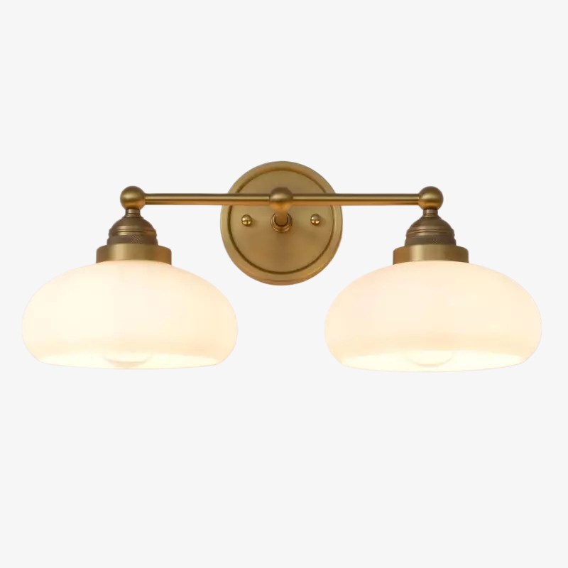 Velora Vintage Industriële Wandlamp met Glazen Kap voor Hal en Entree HL2308
