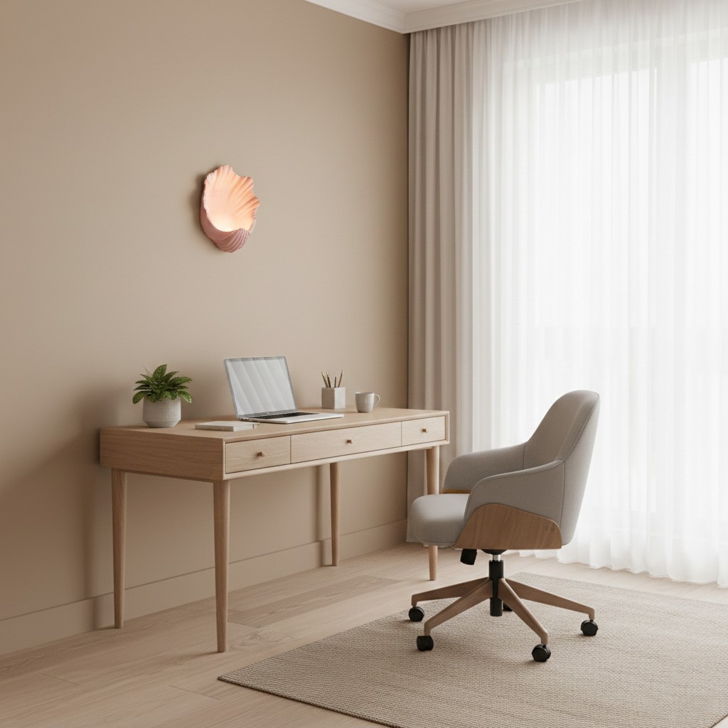 Selka Scallop Nordic Resin Wandlamp HL3521