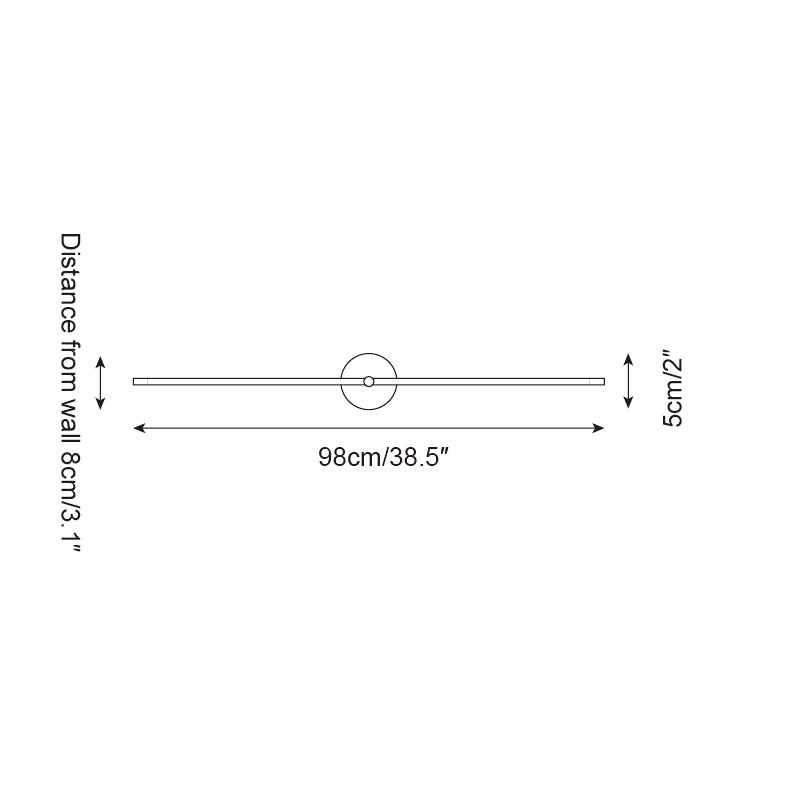 Kady Linear Disc wandlamp HL2608
