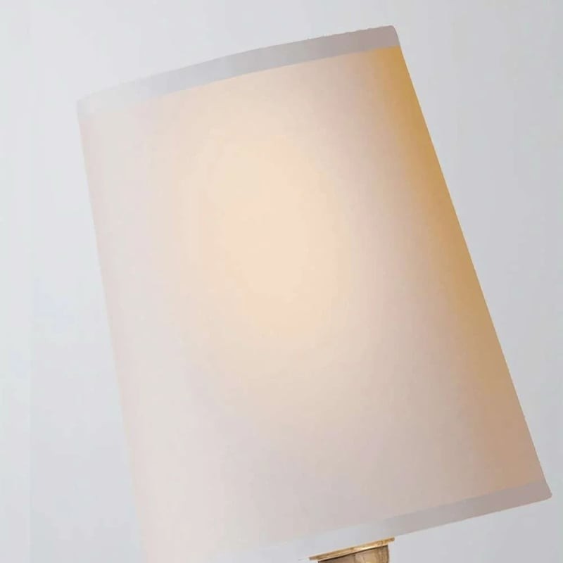 Roven moderne dubbele wandlamp met gebogen armen en stoffen kappen - Klassieke accentverlichting voor de slaapkamer HL1931