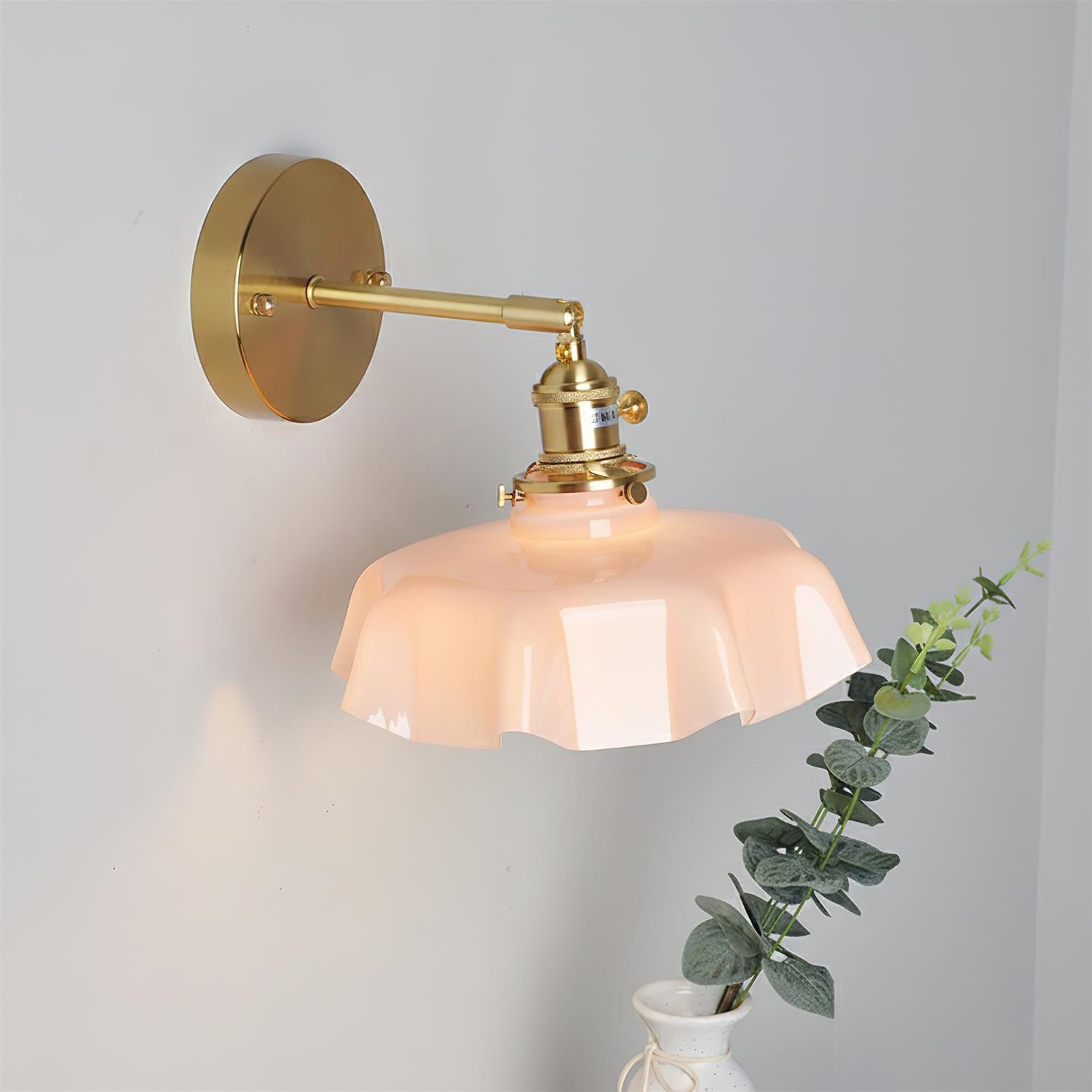Wandlamp met rok en golvend patroon HL2799