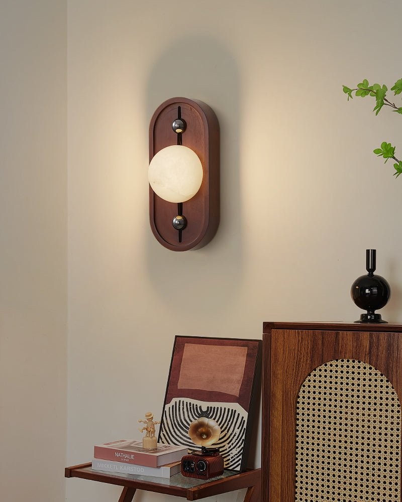 Bezel alabaster wandlamp HL2946