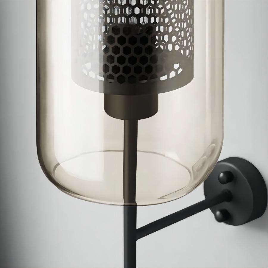 Vintage Glazen Wandlamp Woonkamer Industrieel HL50
