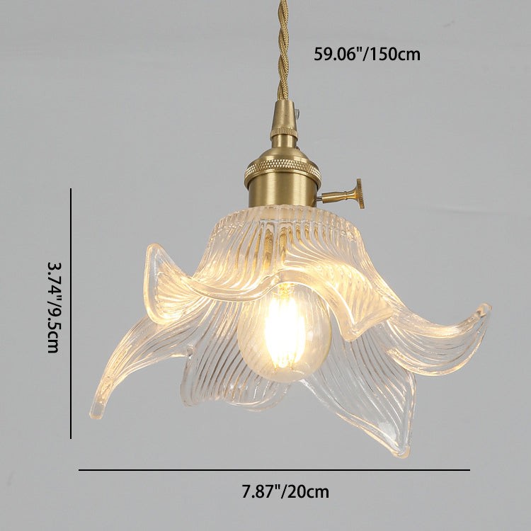 Traditionele Japanse messing walnoot glazen keramische cilinder conische bloemkom hanglamp HL1404