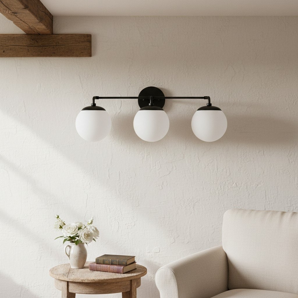 Glorica Glazen Wandlamp - Moderne Vintage Badkamerlamp HL1738