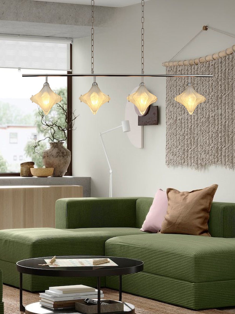 Art Deco Star Lineaire Hanglamp - Elegante Verlichting voor Keukeneiland - Astris Cassiopeia HL1798