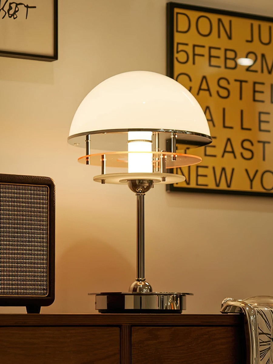 Bauhaus Vintage Stijl Acryl Zonsondergang Tafellamp HL1033