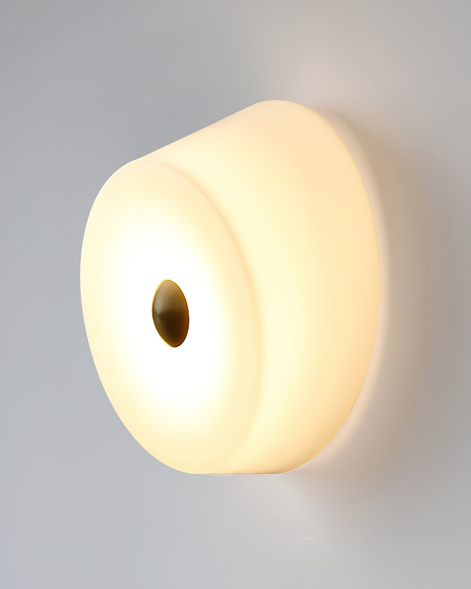 Vintage crèmekleurige glazen gangpad wandlamp HL373