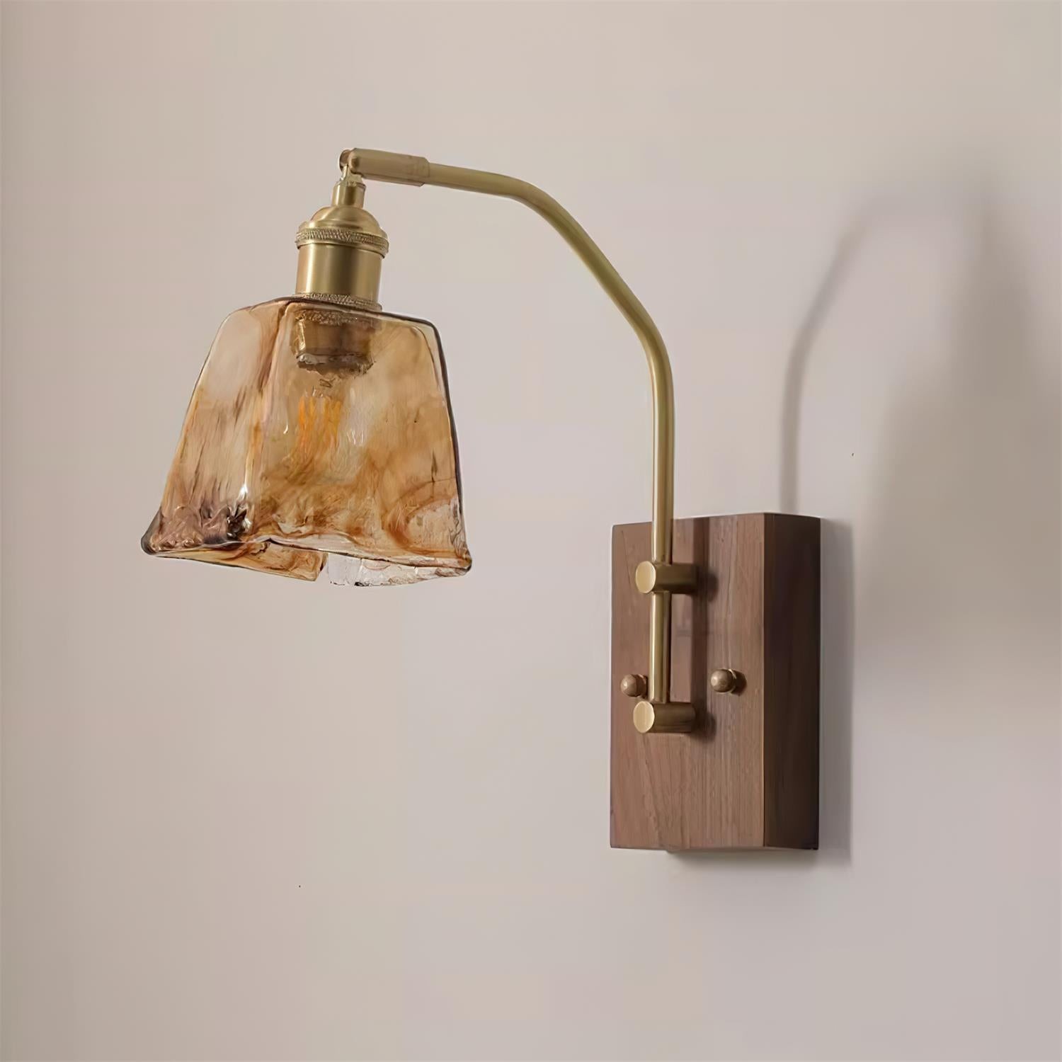 Vintage Morning Glory-vormige wandlamp HL842
