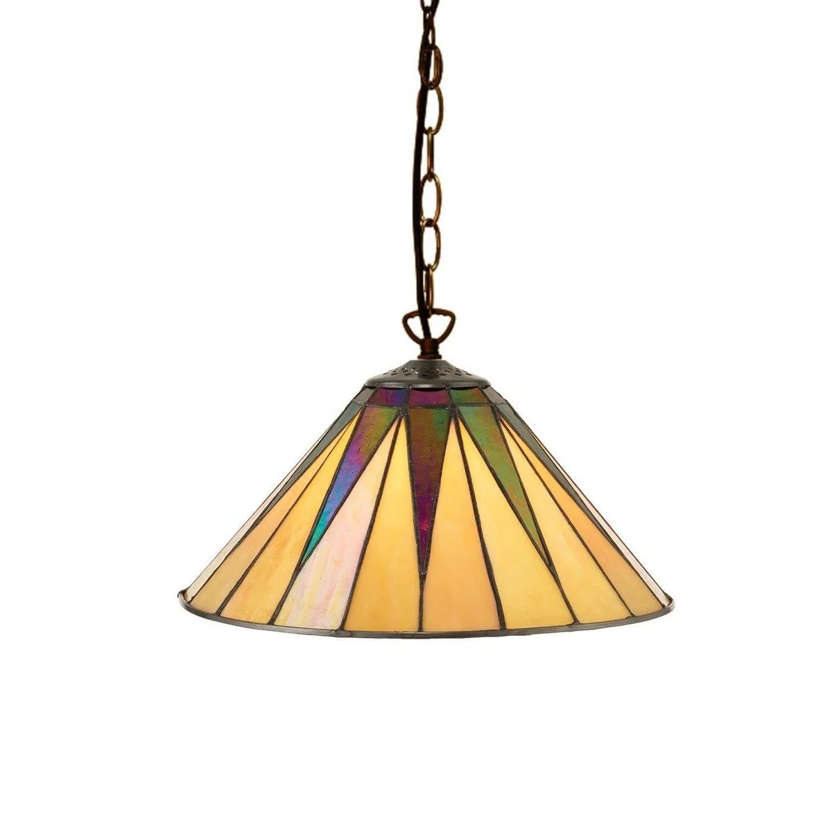 TF Dark Star Tiffany hanglamp - Plafondlamp met geometrisch glasdesign voor woonkamers HL2062
