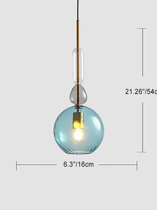 Scandinavische Cilindervormige Ronde Schijfvormige Glazen Hanglamp HL1078