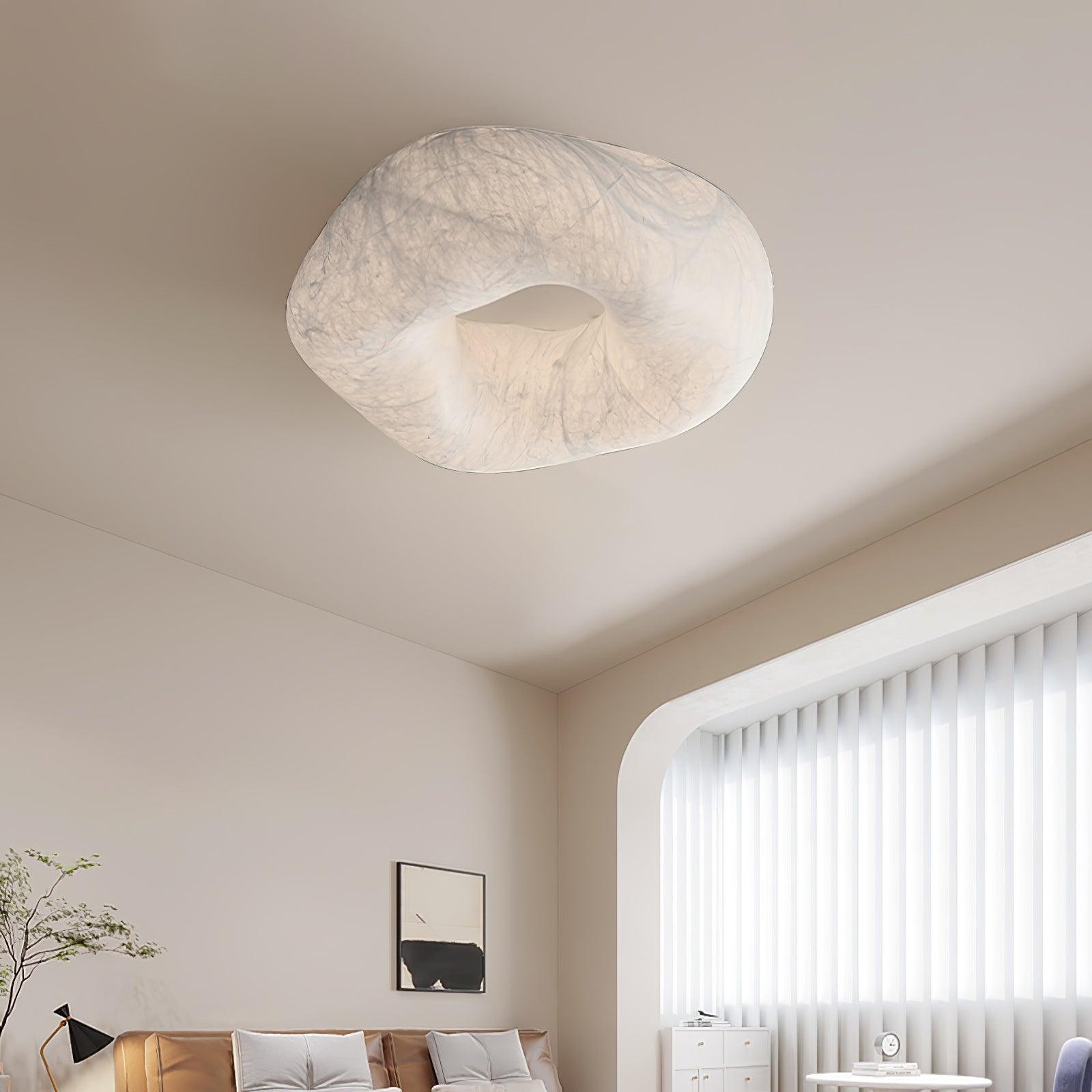 Moderne eenvoudige zijden LED-plafondlamp voor de woonkamer HL920