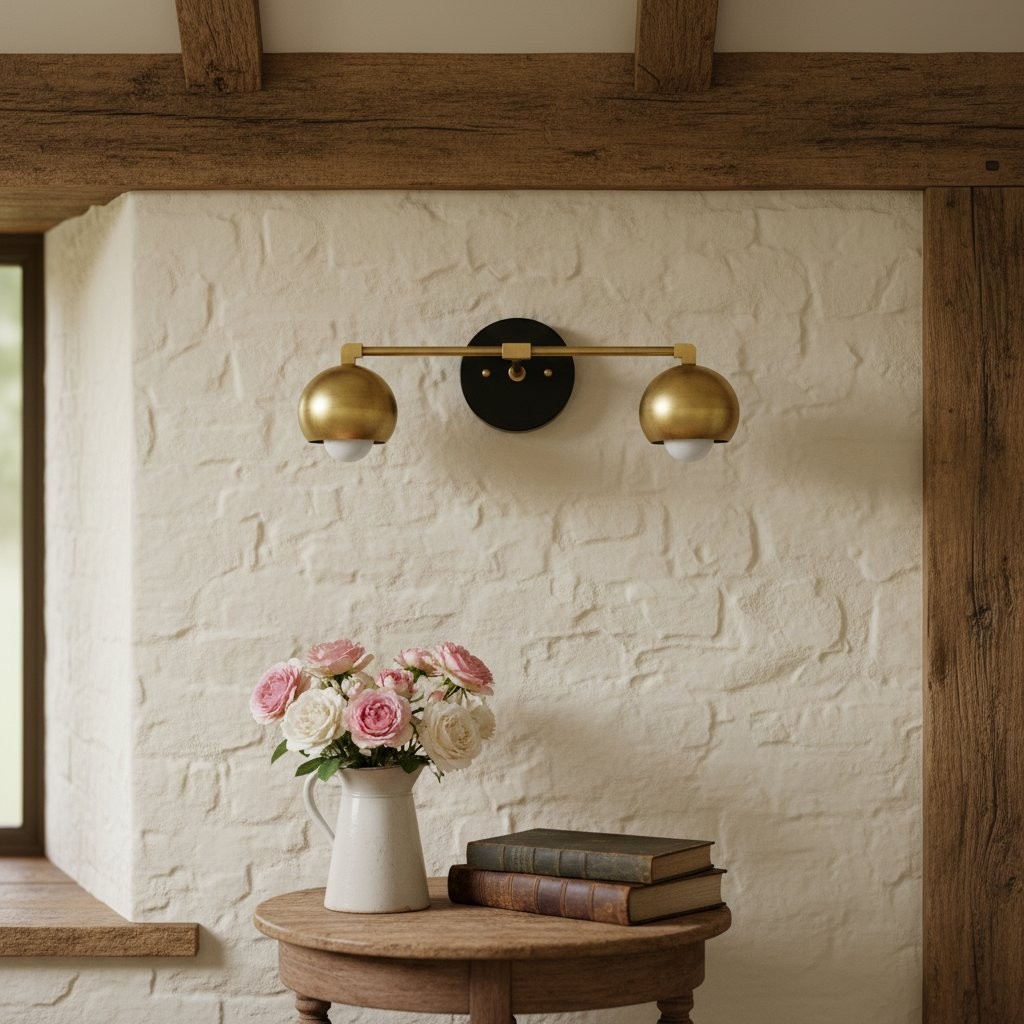 Metio Dome Decoratieve Badkamerlamp - Klassieke Bolvormige Badkamerwandlamp HL1686