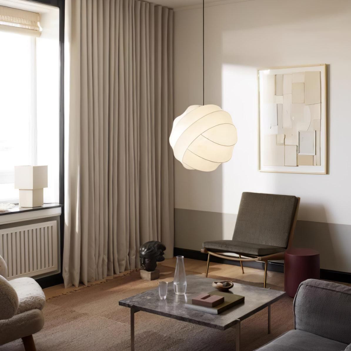 Wabi-Sabi Stijl Fiber Cocoon Hanglamp HL861