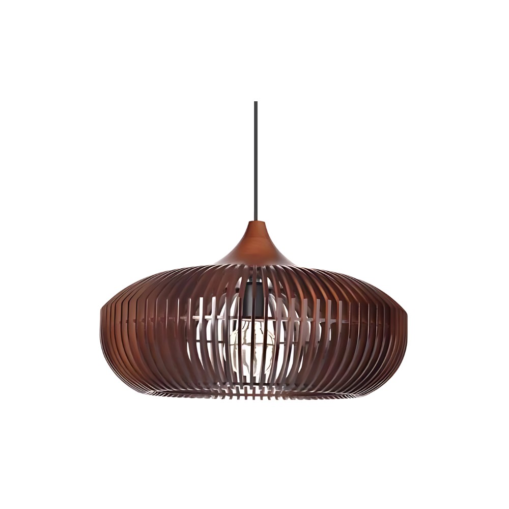 De Halo of Zen Japandi houten hanglamp HL3390