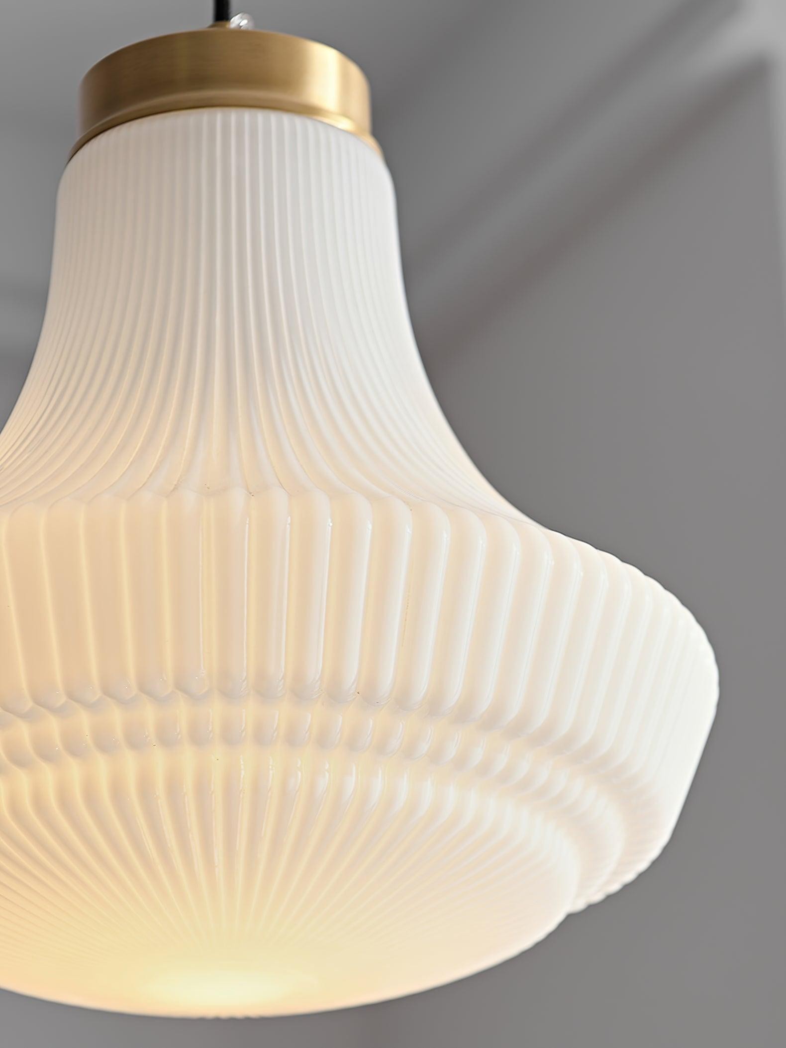 Klassieke messing albasten glazen hanglamp HL746