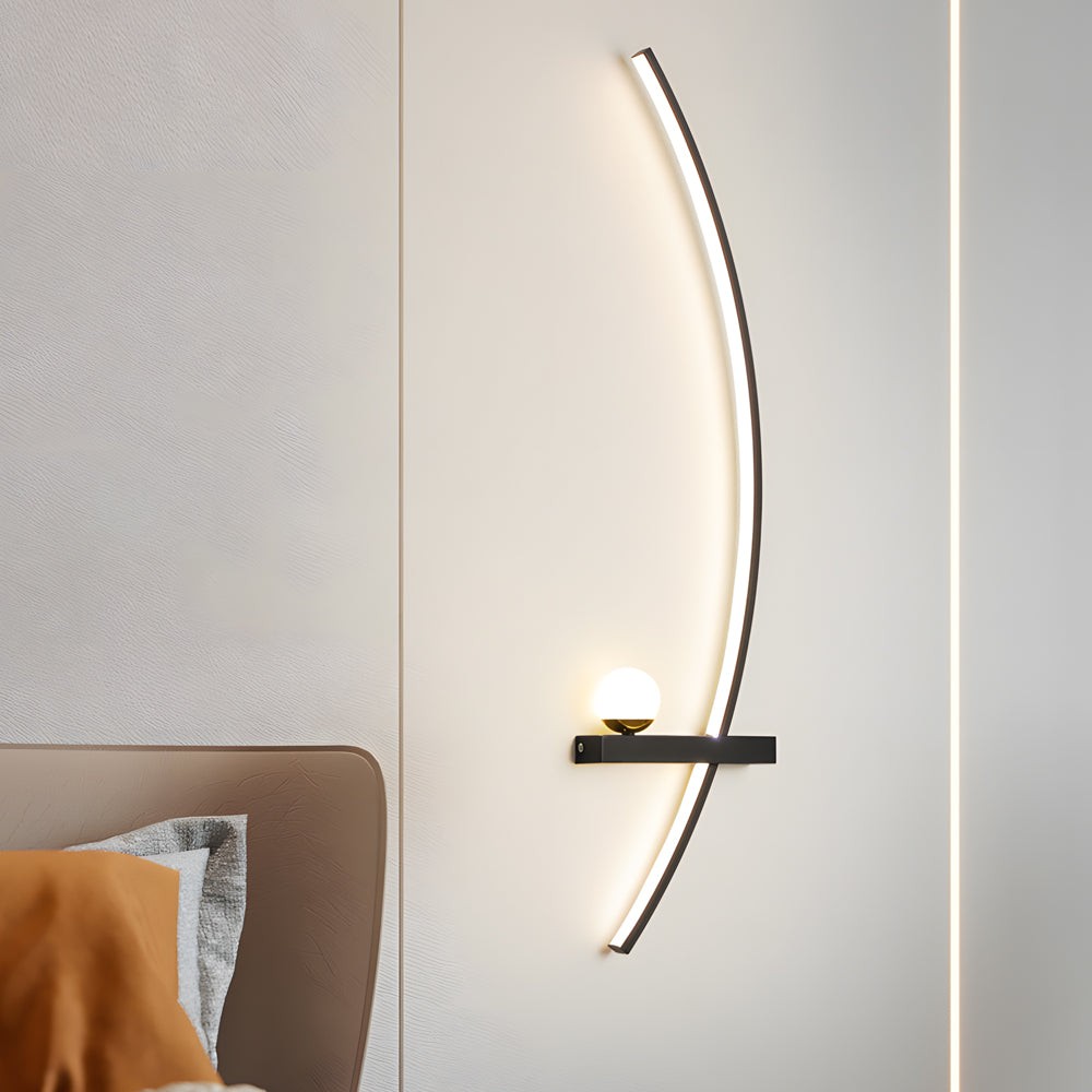 21'' gebogen strip 3-staps dimbare LED-wandlamp HL1000