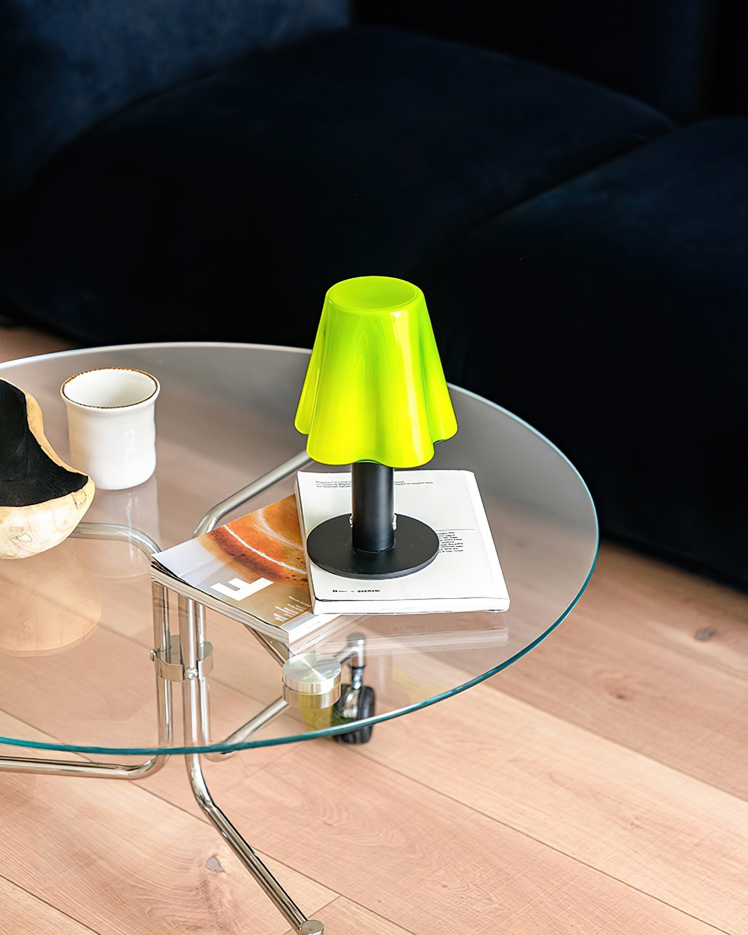 Moskleurige tafellamp HL2662