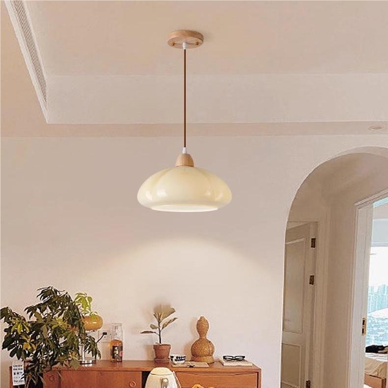 Nordic Retro Oranje Glazen Hanglamp HL133