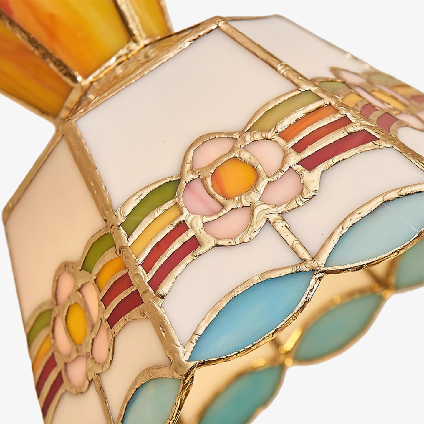 Vintage decoratieve glazen hanglamp – Vintage hanglamp voor eetkamer en woonkamer HL2344