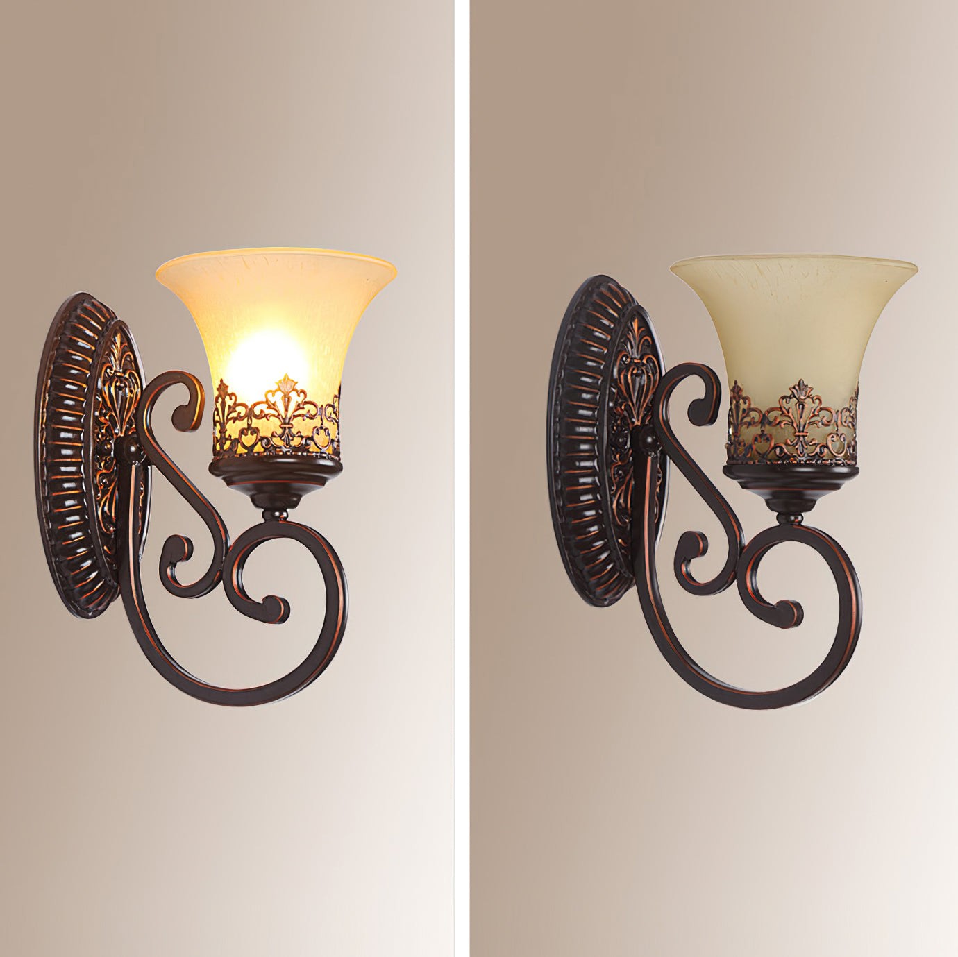 Grote Zwarte Baard Wandlamp HL1159
