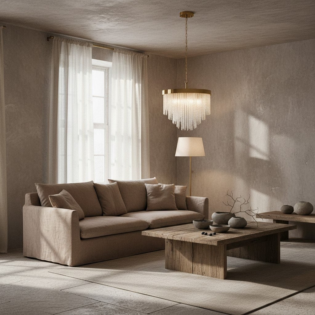 Cavara kroonluchter met meerdere lagen glazen stangen - messing hanglamp met meerdere lagen voor eetkamer en entree HL2077