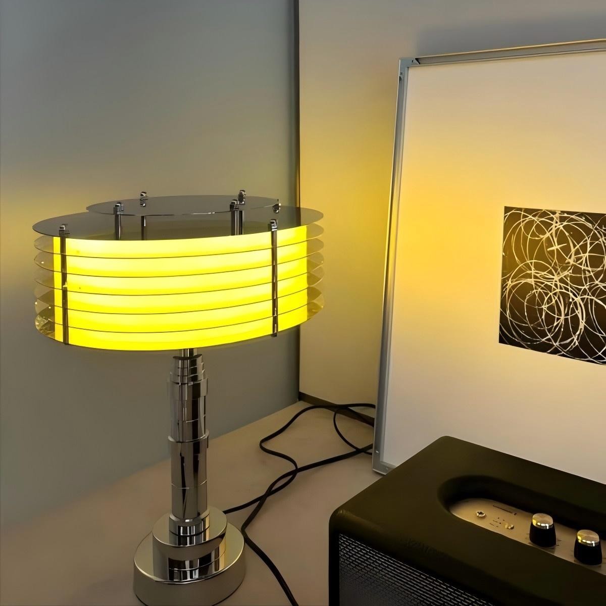 Moderne gelaagde lampen van roestvrij staal - tafel- en vloermodellen HL1835