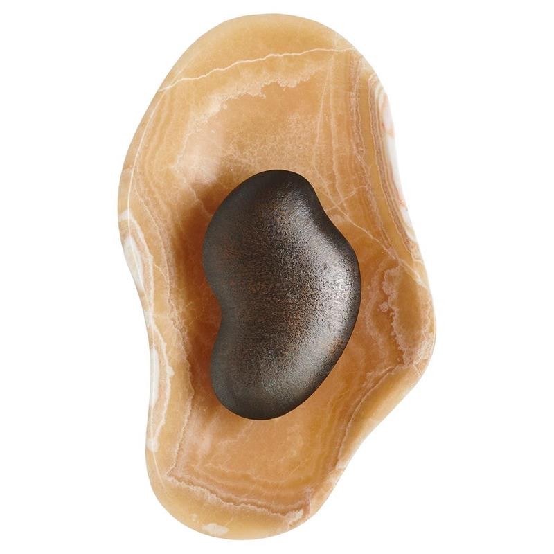 Wandlamp van gehamerd oesterkleurig onyx HL3278