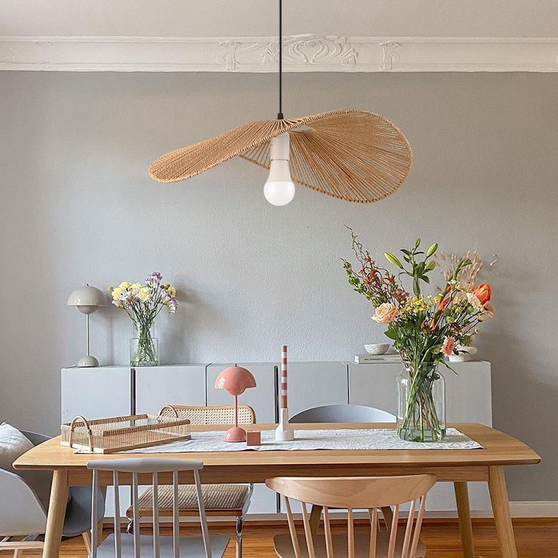 Rustieke Wabi Sabi Strohoed Hanglamp HL206